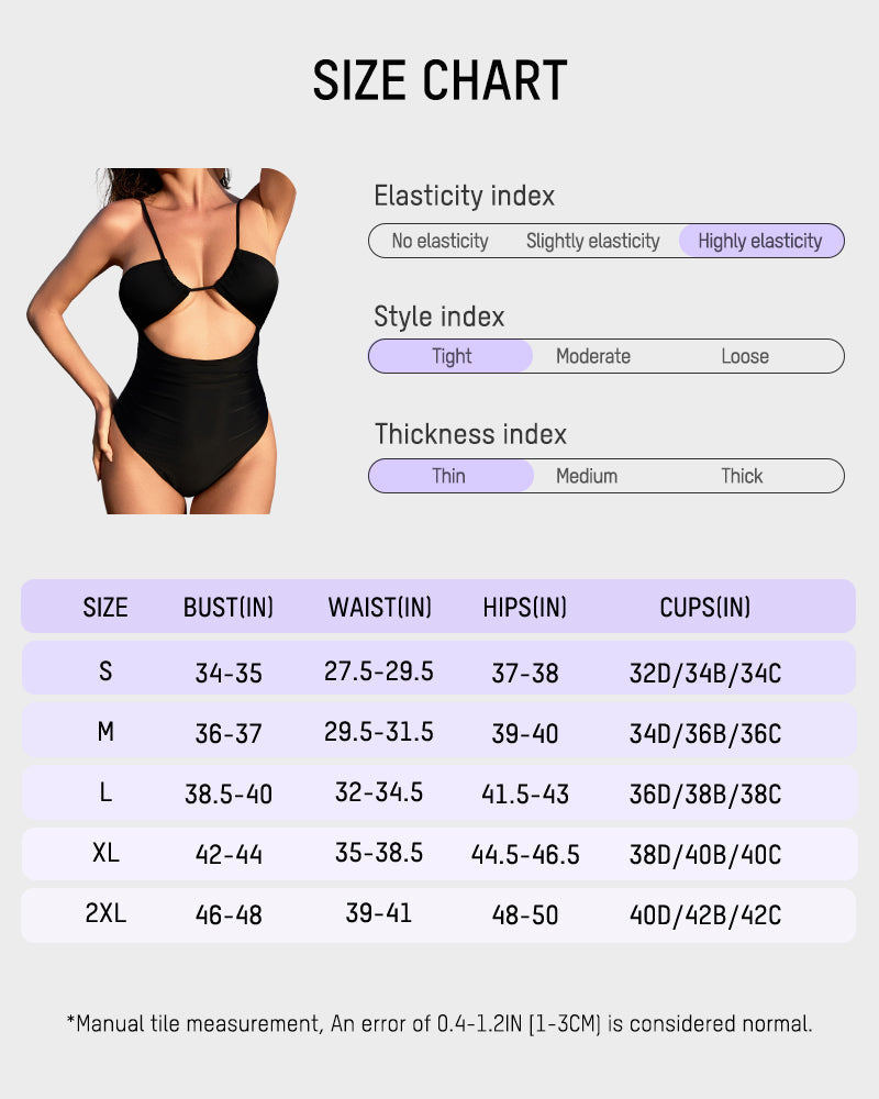 Women's One Piece Flattering Cheeky High Cut Out Cute Swimsuit